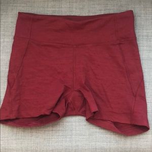 Red Outdoor Voices Spandex Shorts
